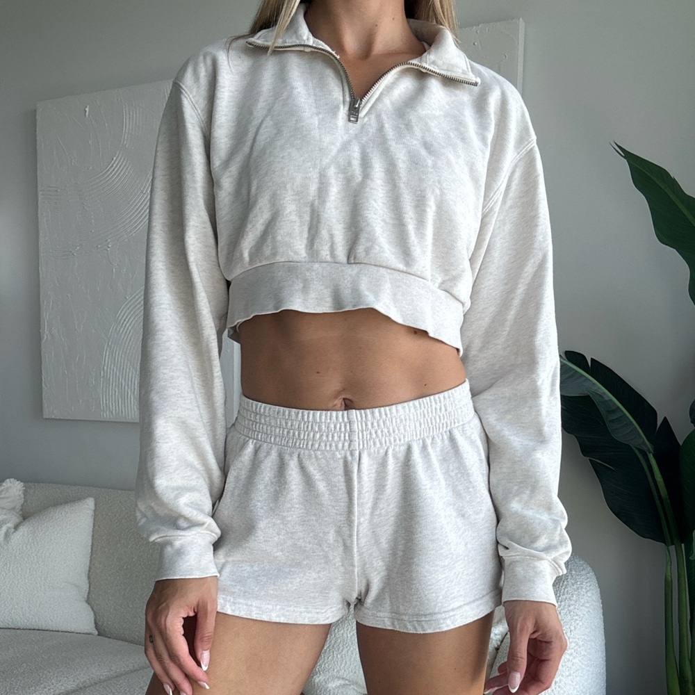 TNA Airy Sweatshirt and Shorts Set
